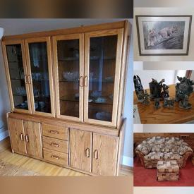 MaxSold Auction: This online auction features Oriental Silk Art, Small Kitchen Appliances, Bedroom Furniture, Signed & Numbered Art, Office Equipment, Dragon & Wizard Figurines, Jade Figurines, Wine Fridge, Birks Steins, Area Rugs, Upright Freezer, Antique Cupboard, Games, Cedar Chest, LPs and much more!