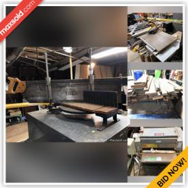 MaxSold Auction: This online auction features an Excalibur table with saw guard, large lots of lumber, wood planks and sheets, workbench, filing cabinets, toolboxes, hand tools, power tools such as a 6" jointer, Mastercraft drill, router, roofing nailer, belt and disc sander, Ridgid belt sander, sprayer, tile saw, heat tools and much more, hardware, air hose, shop table, car jack, clamps, handyman items, garage tools, metal shelving, Tecumseh tiller, support pipes, gas cans, extension ladder, Motomaster power pack, ladders, rope, solar lighting, banquet tables, folding chairs, scrap metal, solar heating mats, Mecanaids ambulift, floor tiles, lighting fixtures, etching plates, plexiglass, metal snowshoes and much more!