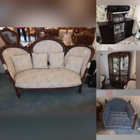 MaxSold Auction: This online auction features Sterling Silver vanity items, Furniture, Glassware, Kitchen appliances, Toys, Accent pieces, Exercise equipment, Lamps, Electronics, Jewelry, Christmas Decorations and much more.