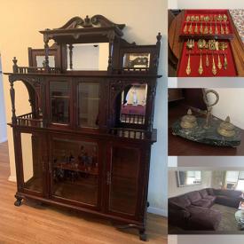 MaxSold Auction: This online auction features Lladro Figurines, Tea Set, Vintage Breakfront, Sectional Sofa, Area Rug, Country French Design Bedroom Furniture, Vintage Toy, Sports Equipment, Speakers and much more!