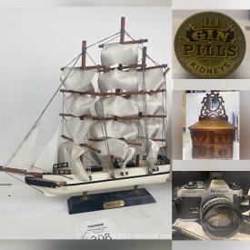 MaxSold Auction: This online auction features Vintage Lighters, Antique Bottles, Movie Posters, Barbie Dolls, Camera Equipment, Necklaces, Sterling, Leather Coats, Primitive, Crocks, Furniture, DISNEY, Crystal, Pottery, Tools and much more.