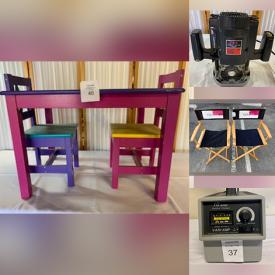 MaxSold Auction: This online auction features Patio Furniture, Garden tools, Birdhouses, Power tools Hand tools, Steel gating, Welder, Kids Furniture, Kitchenware, DISNEY Movies, Artwork, Instruments, Electronics, Jewelry, Clothing, Coca Cola, Model cars and much more.