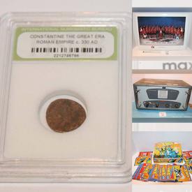 MaxSold Auction: This online auction features Coins, Sports Cards, Live Edge Slabs, NIP PEZ Dispensers, Ham Radio Components, Hockey Collectibles & Memorabilia, QSL Cards, Stamps, Tools, Star Trek Collectibles, Comics, Non-Sports Cards, Snow Skate, Toys, Stetson Cowboy Hat, Video Games and much more!