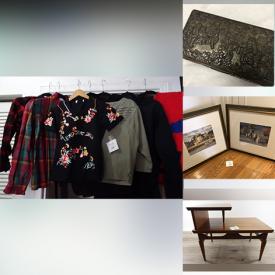 MaxSold Auction: This online auction features DVDs, stickers, Vintage hockey books, baseball sports magazines, guitar case, Vintage sports ephemera, vintage art books, women clothing collection, humidor, camping table, prints, Walnut side table, casserole dishes, teak side table and much more!