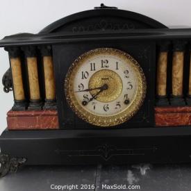 MaxSold Auction: This online auction features Chest/Trunk, Mantle Clock, Numbered Print, Gold Chain And Pendant, Computer Desk And Computer, Sterling And Silver Plate,Community Silver Plate, Die Cast Models, Musical Figurines and much more.