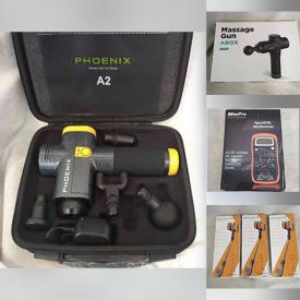 MaxSold Auction: This online auction features New Items such as Massagers, String Lights, Flash Drives, Computer Gear, Car Code Reader, Beauty Products, Bicycle Lamps, Pet Accessories, Digital microscope, Solar Motion Sensor Lights, and CDs, DVDs, 45s and much more!