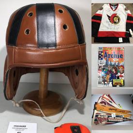 MaxSold Auction: This online auction features Comics, Vintage Sports Collectibles, Collectible Models, TV, Sports Cards, Collector Plates, Stamps, Sports Posters, Vintage MLB Baseball Pennants, 45s, Wayne Gretzky Figurines, Beatles Collectibles, Red Rose Tea Figurines, Jewelry, Computer Gear, Star Trek Collectibles and much more!