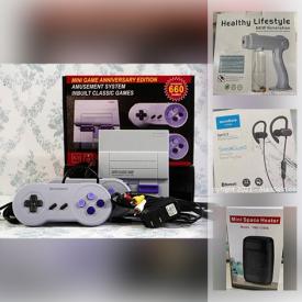 MaxSold Auction: This online auction features mini space heaters, forehead and ear thermometers, cat toys, wireless earbuds, EMS AB belt, mini-game and much more!