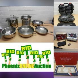 MaxSold Auction: This online auction features Sterling Silver & Turquoise, Guitar Amp, Hand Tools, Air Compressor, Decorative Clay Pottery, Computer Hardware, Pet Supplies, Yarn, Coins, Small Kitchen Appliances, Crafting Supplies, Vintage Glass, Stamps, Comics and much more!