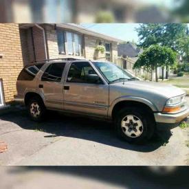 MaxSold Auction: This online auction features 2002 Chevy blazer with Sirius xm and Kenwood Stereo, Samsung BlueRay 5.1 Surround Sound, Pokemon Game Book, Ottawa Senators Jersies, Tennis Bracelet and Earrings, John Wayne Western Collection DVD Set, Silver Heart Ring, NASCAR Skittle Car and much more!