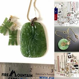 MaxSold Auction: This online auction features Costume Jewelry, Sterling Silver Jade Pendant Set, Watches, Gnome Collection, Vintage Pyrex, Art Glass, Art Pottery, New Halloween Costumes, Women's Clothing, Fabric, Sewing Notions, Strawberry Plants and much more!