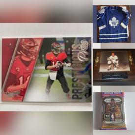 MaxSold Auction: This online auction features Sports Trading Cards such as Basketball, Football, Soccer, Golf, Autograph Cards, and Autographed Jersey, Oversize Pictures and much more!