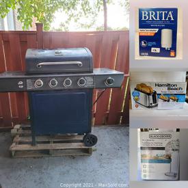 MaxSold Auction: This online auction features new items such as pet supplies, pillows, Brita pitchers, bedding, small kitchen appliances, child and adult Halloween costumes, runner rugs, collapsible pool, trampoline and much more!