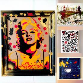 MaxSold Auction: This online auction features Tadas Zaicikas (TedyZet) Original Paintings, using different mediums such as Ink on Canvas, Spray Paints, Ink on Carton, and Painting on Spray Cans and much more!!