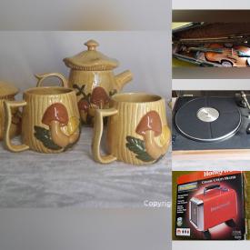 MaxSold Auction: This online auction features Sports Equipment, Pet Supplies, Watches, Collectors Cards, Games, Jade Carvings, Antique Accordion, Violin, Children's Books, Video Games, Fishing Rods, Antique Tube Radio, Antique Tribal Art and much more!