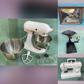 MaxSold Auction: This online auction features Vintage KitchenAid Mixer, Comics, Collectible Teacups, Royal Doulton Figurines, Stamps, Bunnykins, Vintage Dresser Vanity Set, MCM Majolica Belle Fiori Pottery, Vintage Pyrex, Antique Art Deco Vanity Chair, LPs, Jewelry, Sewing Machine, and Much, Much, More!!