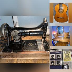 MaxSold Auction: This online auction features Vintage Sewing Machines, Acoustic Guitar, NIB Outdoor Security Lights, Legos, Art Glass, The Bettles Collectibles, NIB Grills, Coca-Cola Clothing, Porcelain Faces, RC Cars, Video Games, Power & Hand Tools and much more!