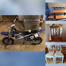 MaxSold Auction: This online auction features Banquette Table & Benches, Small Kitchen Appliances, Novelty Cheese Spreaders, Harmony Kingdom Collectibles, Toys, Games, Novelty Cookie Jars, Sewing Machine, King Sleigh Bed, Sports Clothing, Precious Moments Figurines, Electric Ride-on Toys, Air Hockey Table, Rolling Toolbox, Power Tools, Nascar Collectibles and much more!