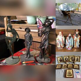 MaxSold Auction: This online auction includes collector plates, vintage dolls, Disney VHS, Hummel, vintage Pyrex, Asian decor, vintage armchair, side table, footwear, dishware, glassware, ceramics, framed wall art, vintage decanters, lamps, books and much more!