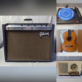 MaxSold Auction: This online auction features vintage stereo electronics, studio recording gear, tube radios, record albums, Halloween items, pop culture T-Shirts & books and more!