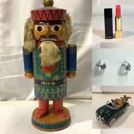 MaxSold Auction: This online auction features Rare Vintage Nutcracker, Vintage Avon Christmas Ornaments, Vintage Hallmark Ornaments, New Beauty Products, Engraved Dog Tag, New Baby Products, Swarovski Jewellery, Vintage Wooden Blocks, Star Wars Collectibles, Vintage Old Milk Bottles, Vintage Wood Toys, Stamps, Willow Tree, Board Games, Vintage Dolls and much more!