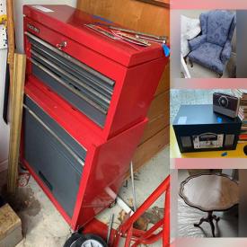 MaxSold Auction: This online auction features Toolbox, Hand Tools, Construction Supplies, Vinyl Records, Suitcases, Office Supplies, Small Appliances, China, Autumn Plates, Christmas Decorations, Stamps, Art, Electronics, Speakers, Beds, Mirrors and much more!