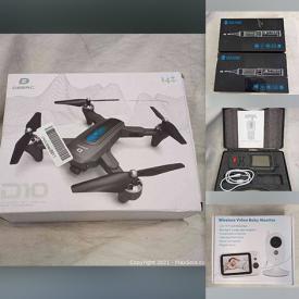 MaxSold Auction: This online auction features Android tablet PC, lighting, video baby monitor, skincare, Bluetooth speaker, wireless earphones, electric screwdrivers, dash cameras, camera drones, calligraphy pen set, power banks, vintage records, CDs and much more!