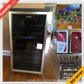MaxSold Auction: This online auction features Wine Fridge, Small Kitchen Appliances, Italian Pottery, Mexican Pottery, Crocks, Board Games, Collectible Teacups, LPs, Workout Weights, Willow Tree Figurines, German Beer Stein, Children’s Books, Electric Fireplace Heater, NIB Keyboard/Synthesizer, Tiffany Style Lamps, Portable AC and much more!