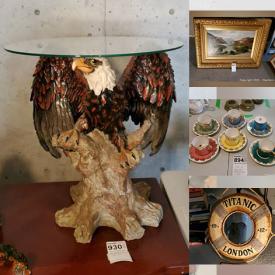 MaxSold Auction: This online auction features furniture such as Somerton dresser and corner display cabinet, décor such as framed wall art, Royal Doulton figurines, Norman Rockwell plates, Bradford plates, and Copenhagen plates, sterling silver such as spoon set, silverplate such as teapots and spoons and much more!