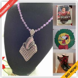 MaxSold Auction: This online auction features Sterling Ammolite ring, Gold-toned pendant and chain, Yuletide Serving Plate And Bowls, Rosenthal Bavarian Plates Signed By J. Ross/08, books from Louise Penny & The Brutal Telling, Anne Morrow Lindbergh: 2 Titles, Wolf Totem By Jiang Ring and much more!