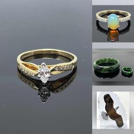 MaxSold Auction: This online auction features 14k Gold Diamond Ring, Vintage Jade Bangles, Vintage Jade Sculpture, Pink Sapphire Jewelry, Kitty Cantrell Sculptures, Jewelry Boxes, Coins, 14k Gold Filled Princess Crystal Earrings and much more!