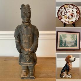 MaxSold Auction: This online auction features Blue Flow Jug, Royal Staffordshire Trinket Dish, Original Oil Paintings, Li Bien Ornament, Chinese Famille Rose Planter, Collectible Teacups, Original Watercolors, Japanese Tea Set, Collectible Waechteresbach Coffee Cups and much more!