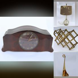 MaxSold Auction: This online auction features NIB Mirrored Nightstand, Junghans Mantel Clock, Teak Lamp, Art Glass, Stained Glass Lamp, Vintage Chandelier, Stoneware Pot, Hand Tools, Brass Pieces, Inversion Table, Golf Clubs and much more!