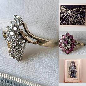 MaxSold Auction: This online auction features jewelry, costume jewelry, Vintage coins, small tables, teapots, vintage books, paintings, antiques, rugs, electronics, vintage ornaments, chairs, shoes and much more!