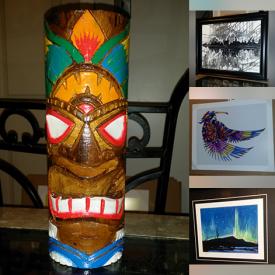 MaxSold Auction: This online auction features original paintings, framed print, soapstone carving, wood carvings, and much more!