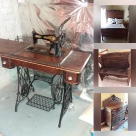 MaxSold Auction: This online auction features Antique Victorian Hall Tree & Buffet, Antique Oak Desk, Antique Butter Churn, Vintage Church Pew and much more!