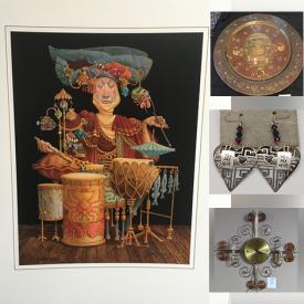 MaxSold Auction: This online auction features James Christensen Prints, Brass Knobs, Art Glass, Royal Doulton Figurines, Coca Cola Collectibles, Weight Sets, LPs, Glass Inserts, Metal Signs, Hat Pins, Jewellery, Framed Wall Art and much more!