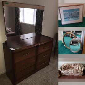 MaxSold Auction: This auction features Armoire, Art, Prints, Wine Rack, Vintage Radio, Coins, Sofa, Crystal, Necklace And Earrings, Glasses, Vases, Microwave, Patio Chairs and much more!