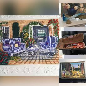 MaxSold Auction: This online auction features Stephen Whittle Etching, Carved Wood Duck Decoy, Bill Zuro Oil Painting, Sylvia Ridgeway Batik, Michael Steatfield Watercolor, Art Glass, Keirnen Woodblock Print, Colin Hempsall Watercolor, Wes Cuff Lithograph, Violin & Case and much more!