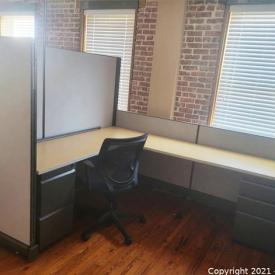 MaxSold Auction: This online auction features L-shaped workstation cubicles, file cabinet, paper shredder and more!