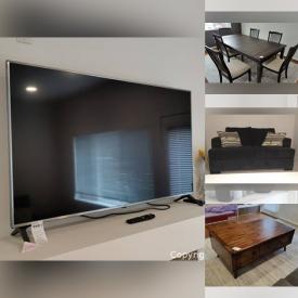 MaxSold Auction: This online auction features 55” LG TV, Frigidaire commercial freezer, furniture such as Webster loveseat, dining room table and chairs, sofa, and coffee tables, Shark vacuum, dishware, small kitchen appliances, home decor, framed wall art, area rugs and much more!