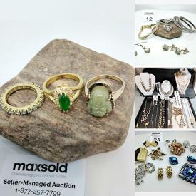 MaxSold Auction: This online auction features vintage leather gloves, fashion jewelry, brooches, sterling silver, Gold plated jewelry, jewelry travel cases and much more!