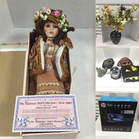 MaxSold Auction: This online auction features Shelving Units, Elephant collection, Printer, Hand Tools, Board Games, Toys, Costume Jewelry, Cashmere Coats, New Clothing, Halloween Costumes & Masks, TV, Flowers Arrangements, Floral Supplies and much more!