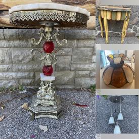 MaxSold Auction: This online auction features small kitchen appliances, vintage tools, clothing, vintage soup tureen, brass & glass tables, vintage lamps, collector plates, studio pottery, vintage furniture and much more!