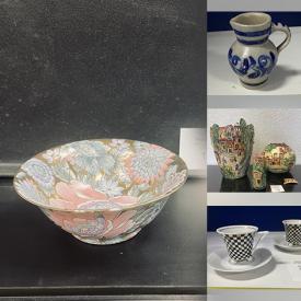 MaxSold Auction: This online auction features Ladies Golf Clubs, Studio Pottery, Coffee Table Books, MCM Vases, Collector Plates, Cappucino Set, Demitasse Set, Perfume Bottles, Stereo Components, Metal Sculpture and much more!