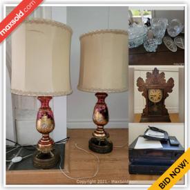 MaxSold Auction: This online auction features Patio Furniture, TV, Vintage Treadle Sewing Table, Stereo Equipment, Sheepskin Rugs, Settee, Benjamin Chee Chee Print, Decorative Plates, Decanters, Small Kitchen Appliances, Kitchen Gadgets, Grandfather Clock, Miele HERA Vacuum, Sofa Bed, Spotting Scope, Antique Dresser, Sports Equipment, Garden Tools, Exercise Equipment, Lawnmower and much more!