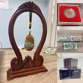 MaxSold Auction: This online auction features teapots, silver coins, old bills, jewelry, gaming accessories, electronics, phones, beauty care items, wireless keyboard and much more!