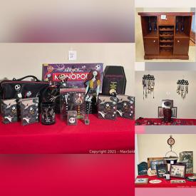 MaxSold Auction: This online auction features TVs, Players, Expandable Bar, Toy Trucks, Moose & Cabin Decor, Collectible Cars, LPs, Nightmare before Christmas Collectibles, Hair Care Appliances, Small Kitchen Appliances, Costume Jewelry and much more!