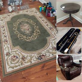 MaxSold Auction: This online auction features Area Rugs, Furniture, Costume Jewelry, Art, Electronics, Trombone, Train Set, Cameras, Drone, Toys, Gardening Supplies, Tools, Air compressor, Arc Welder And Much much more!