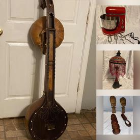 MaxSold Auction: This online auction features Small Kitchen Appliances, Stamps, NIB Barbies, Toys, Wooden Carved Statues, Video Games, Sports Team Clothing, Acoustic Guitar, Toddler Jordan Shoes, Vintage Desk, Sewing Machines, Comics, Vintage Jewelry, Indian String Sitar, PPEs, MicroScope Kit and much more!